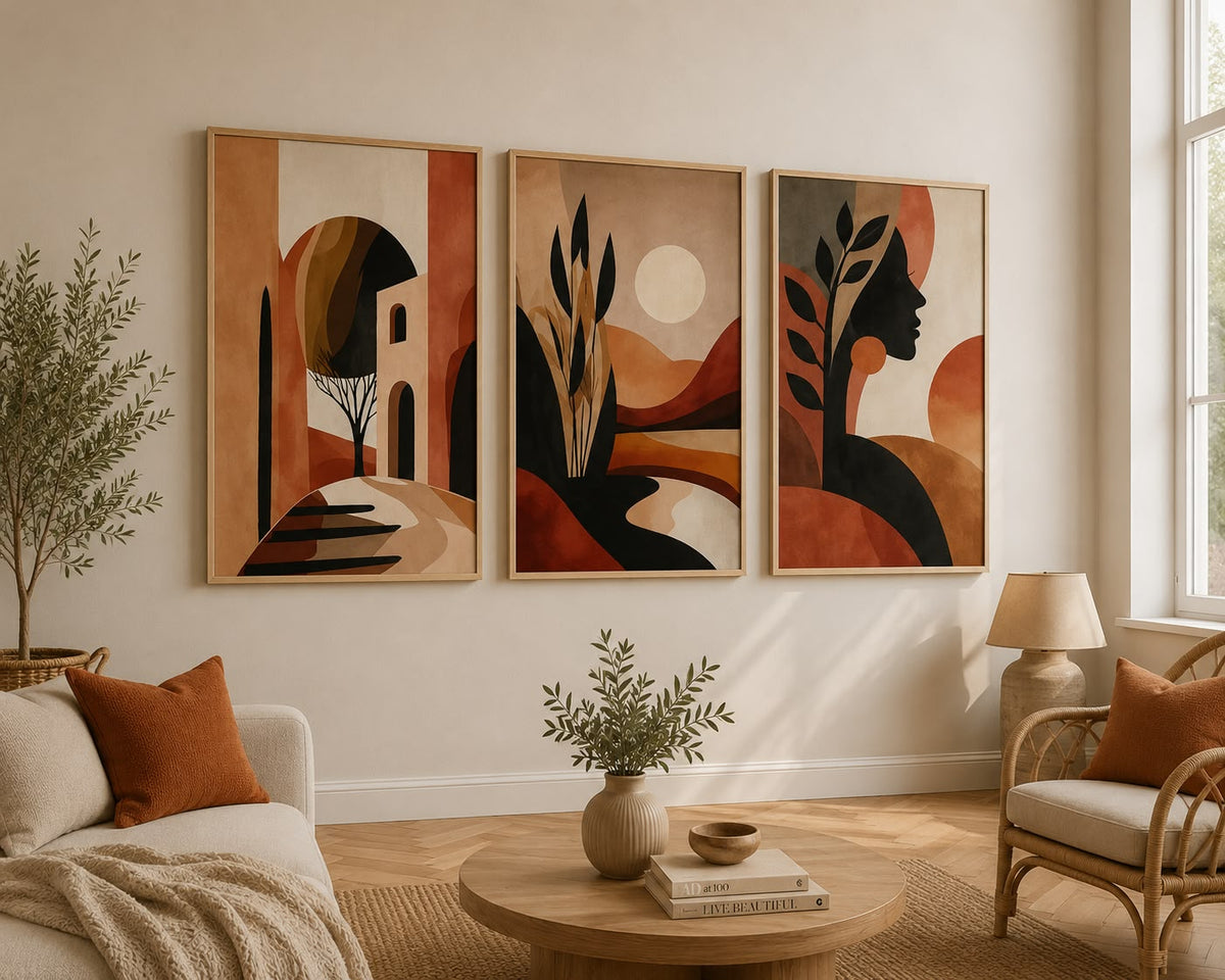 wall art set consisting of Three elegant pieces-model 04
