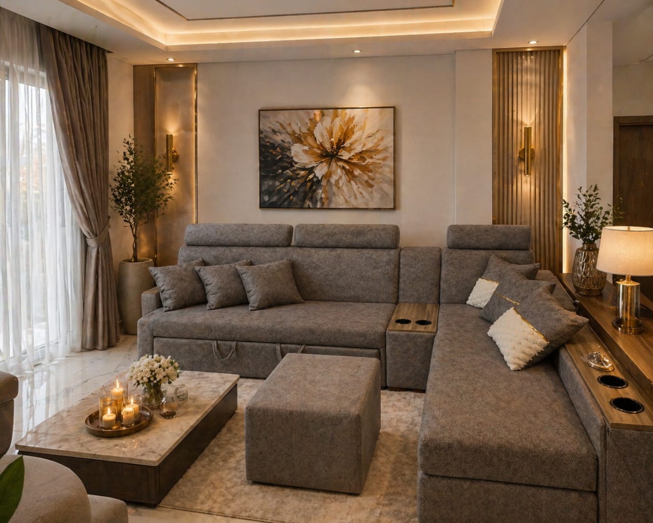 Dream - Corner Sofa Bed with Storage