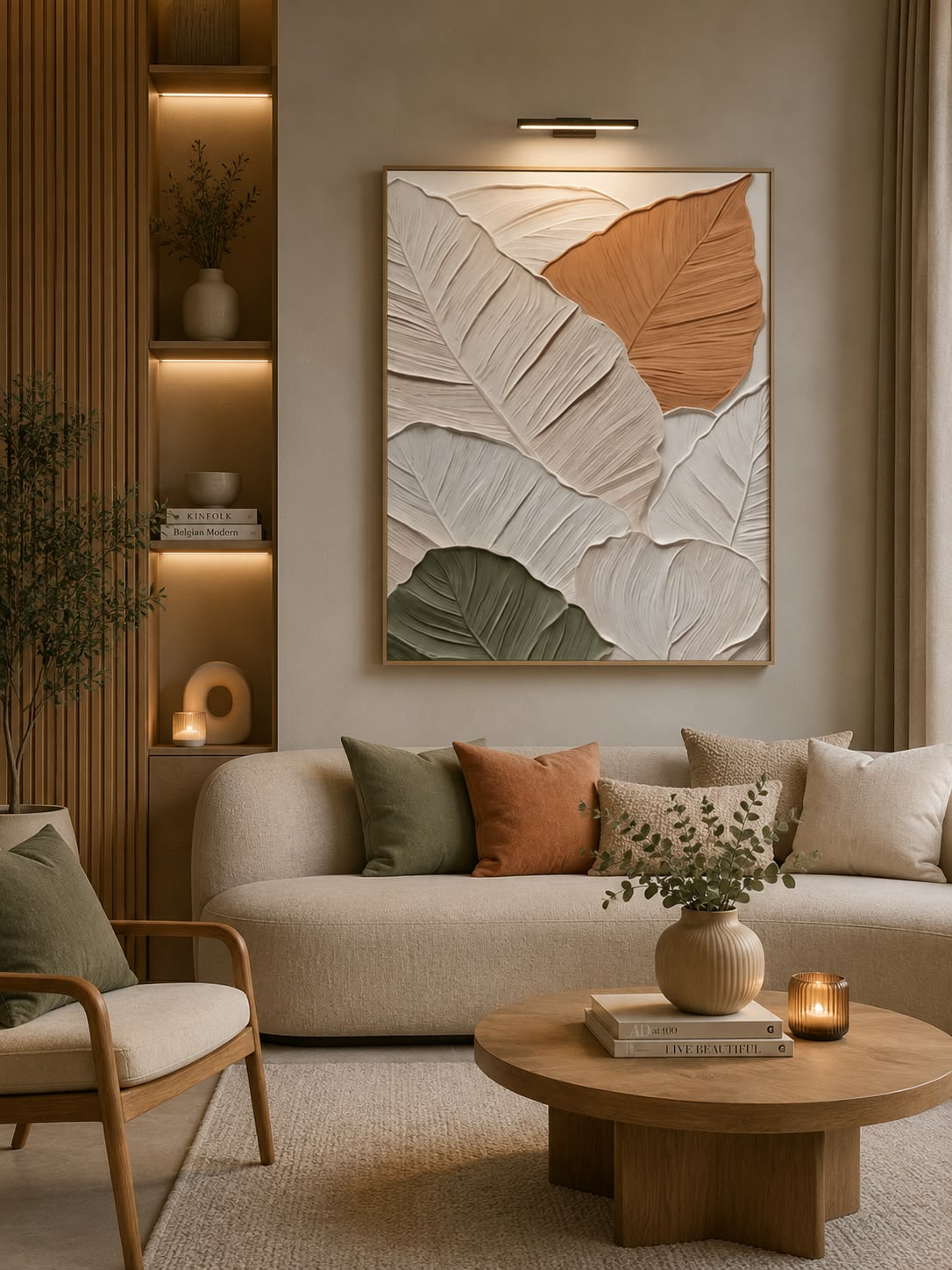 Palm Leaves Canvas Art Tableau