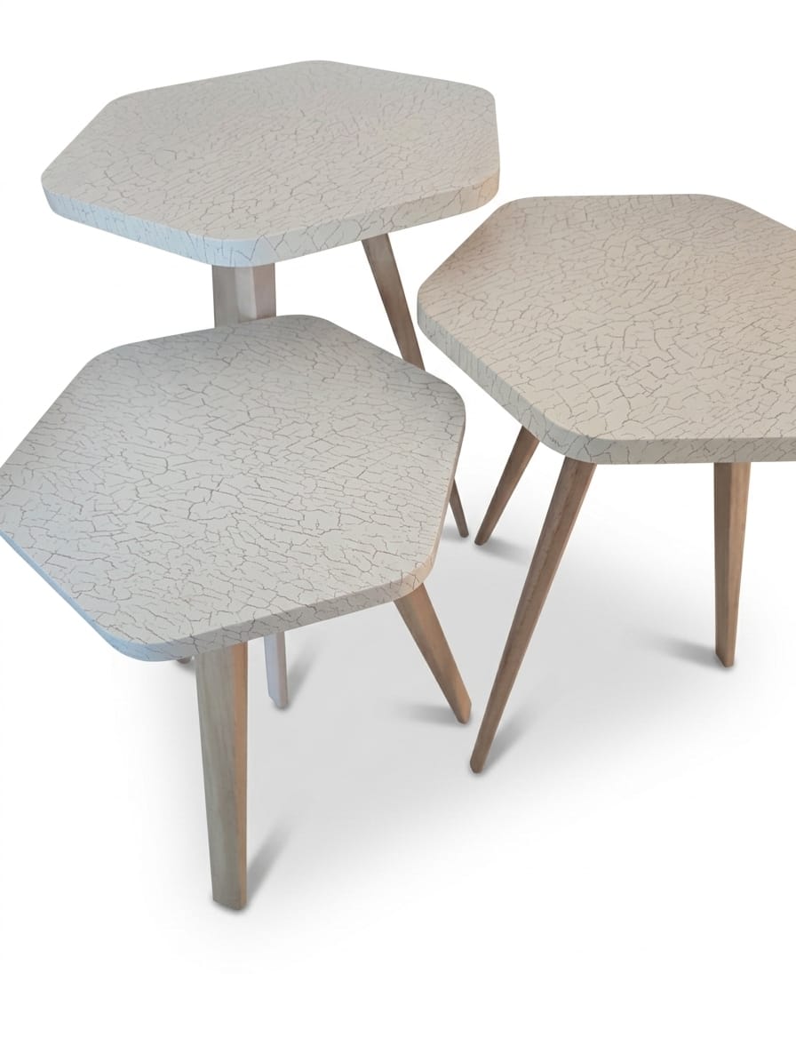 Chic 3-Piece Side Table Set