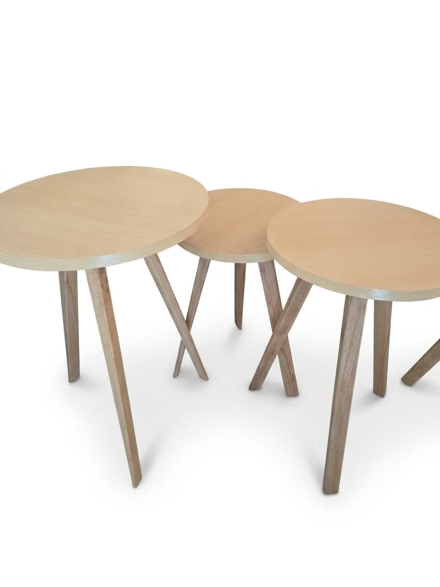 Chic 3-Piece Side Table Set