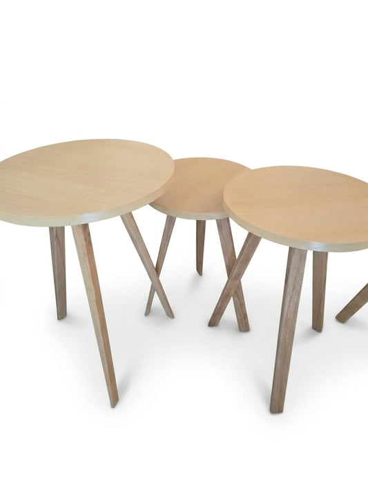 Chic 3-Piece Side Table Set
