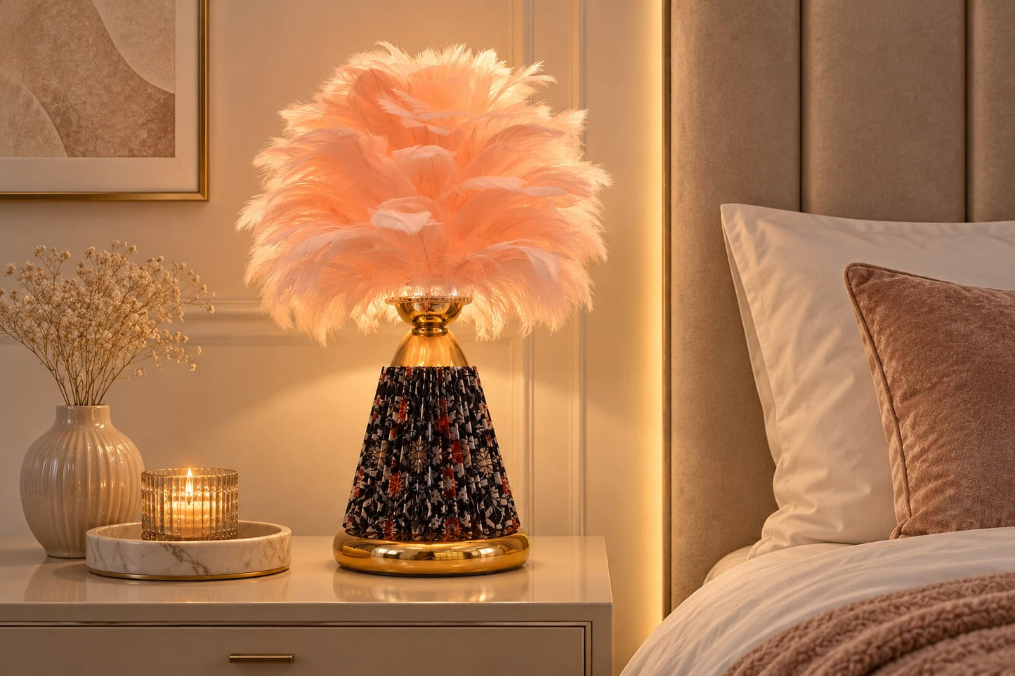 Feather Table Lamp