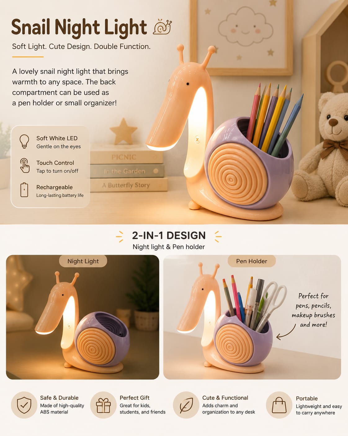 Snail Night Light