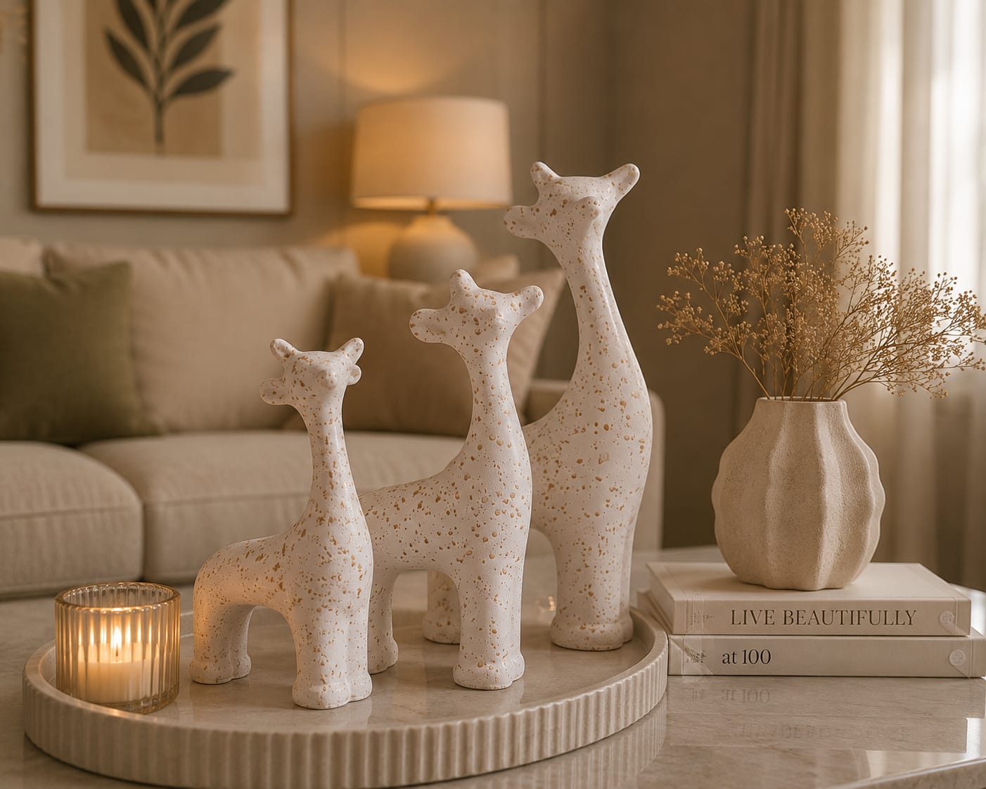 Modern Giraffe Decor Set (3 Pcs)