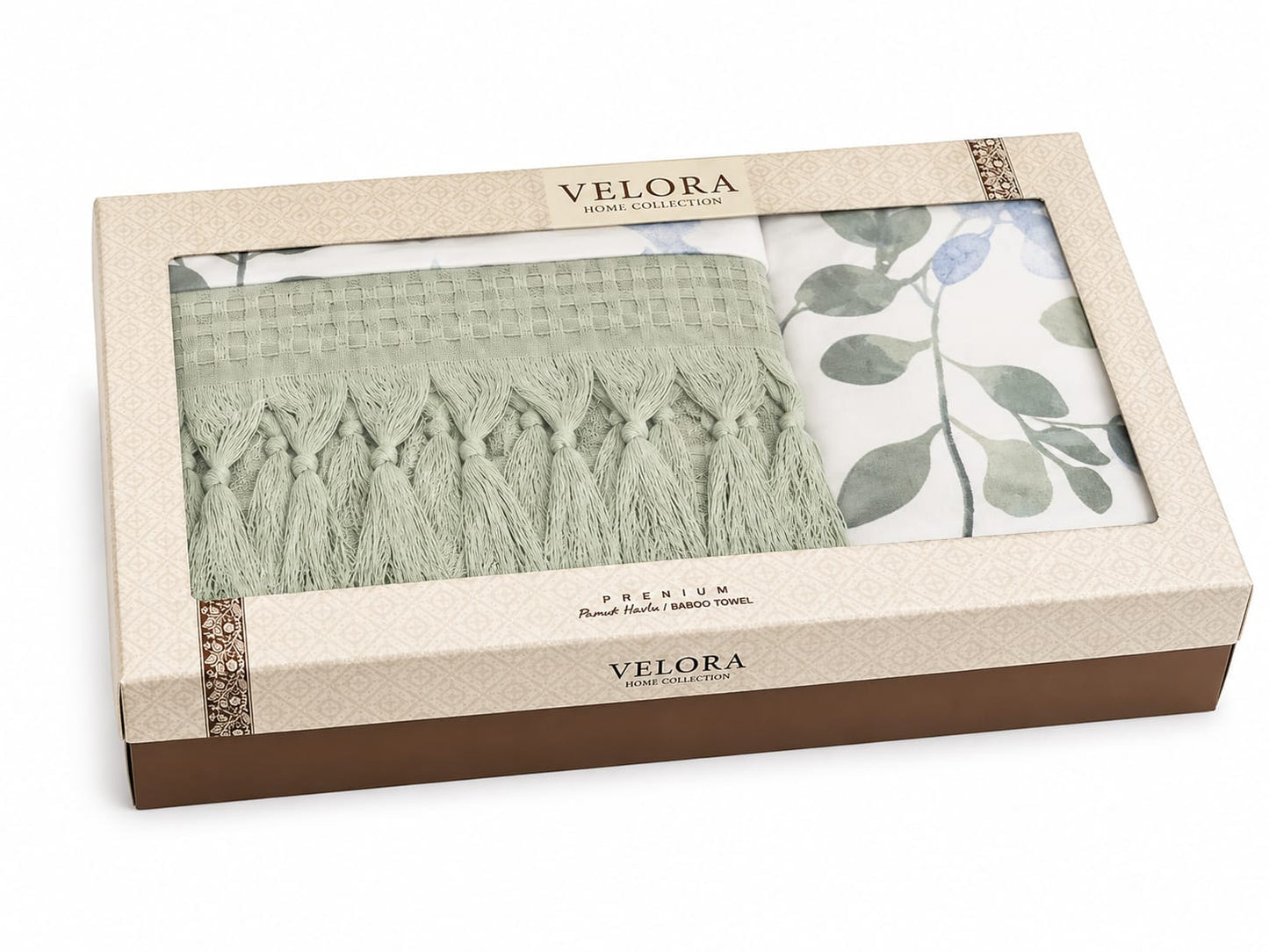 King Bedding Set with Coverlet – 5 Pieces | Botanical Blue