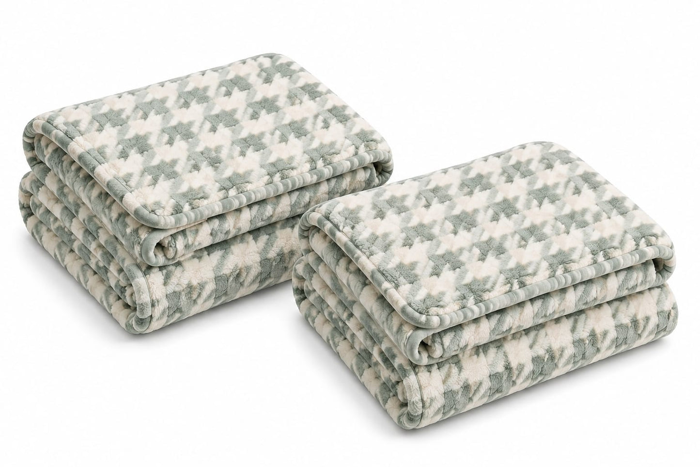 Flannel Blanket Set – 2 Pieces – 160 × 180 cm – Soft & Heavy