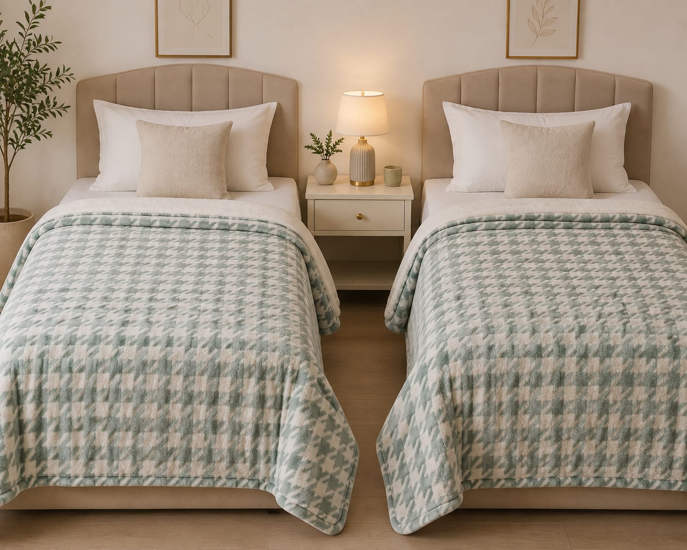 Flannel Blanket Set – 2 Pieces – 160 × 180 cm – Soft & Heavy
