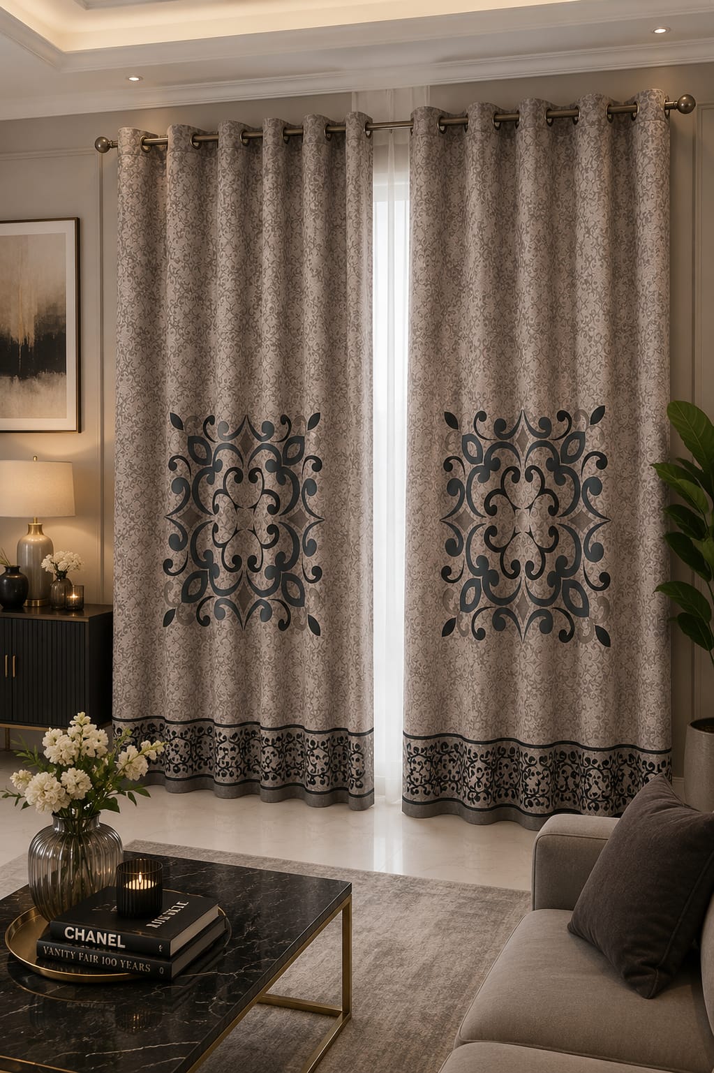 Modern Decorative Curtain Panel