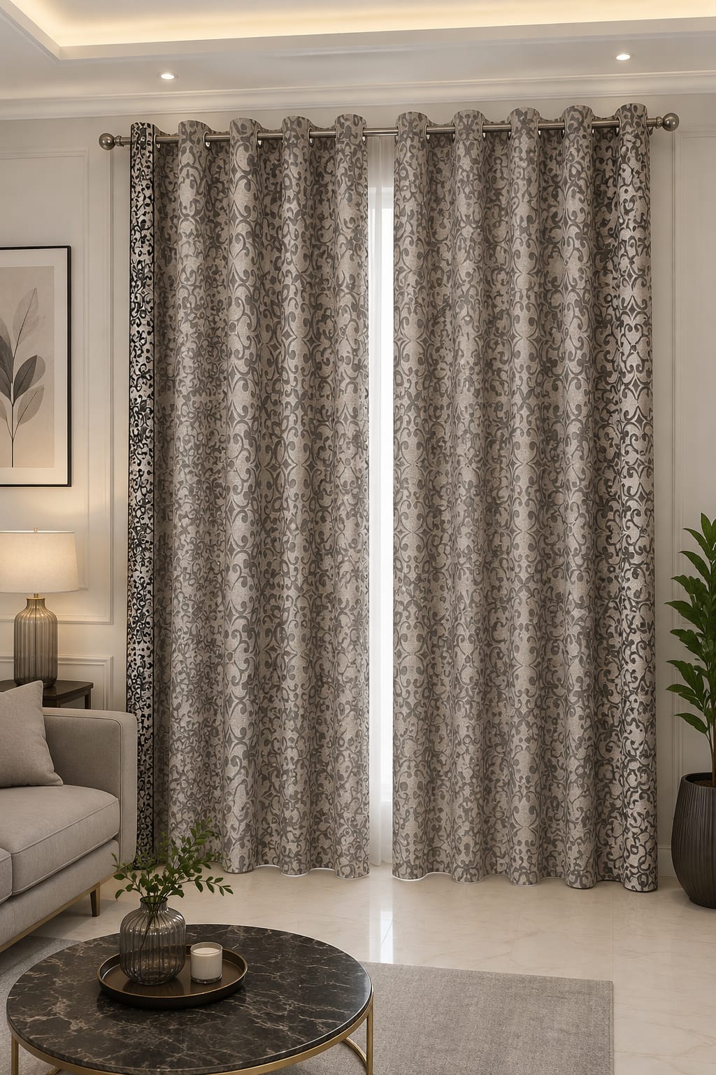 Modern Decorative Curtain Panel