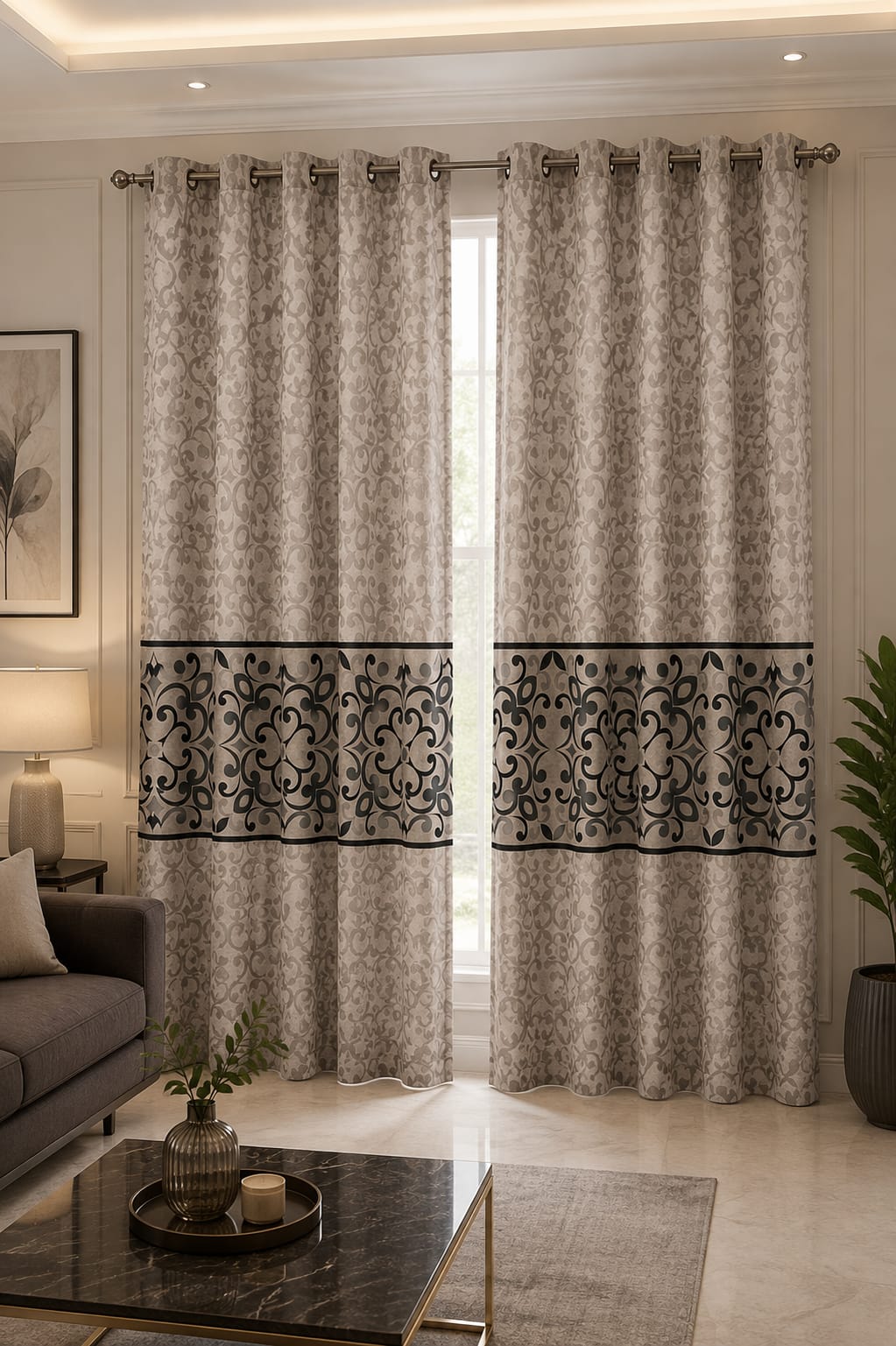 Modern Decorative Curtain Panel