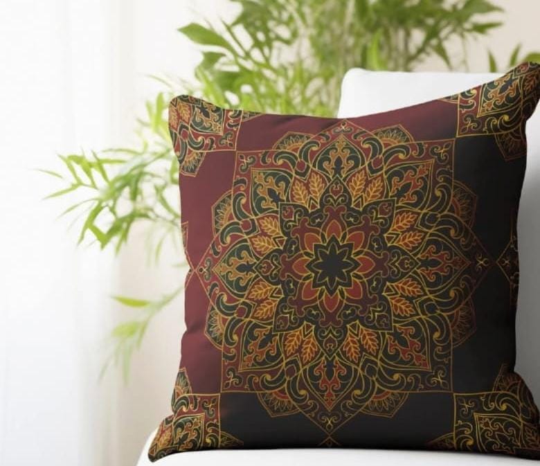 Decorative Oriental Pattern Cushion