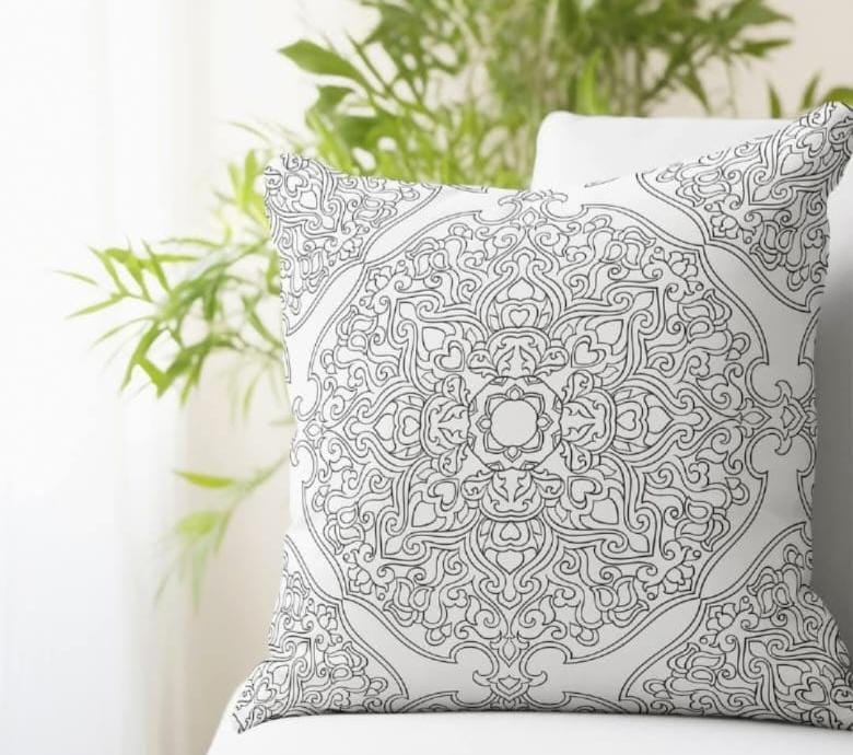 Decorative Oriental Pattern Cushion