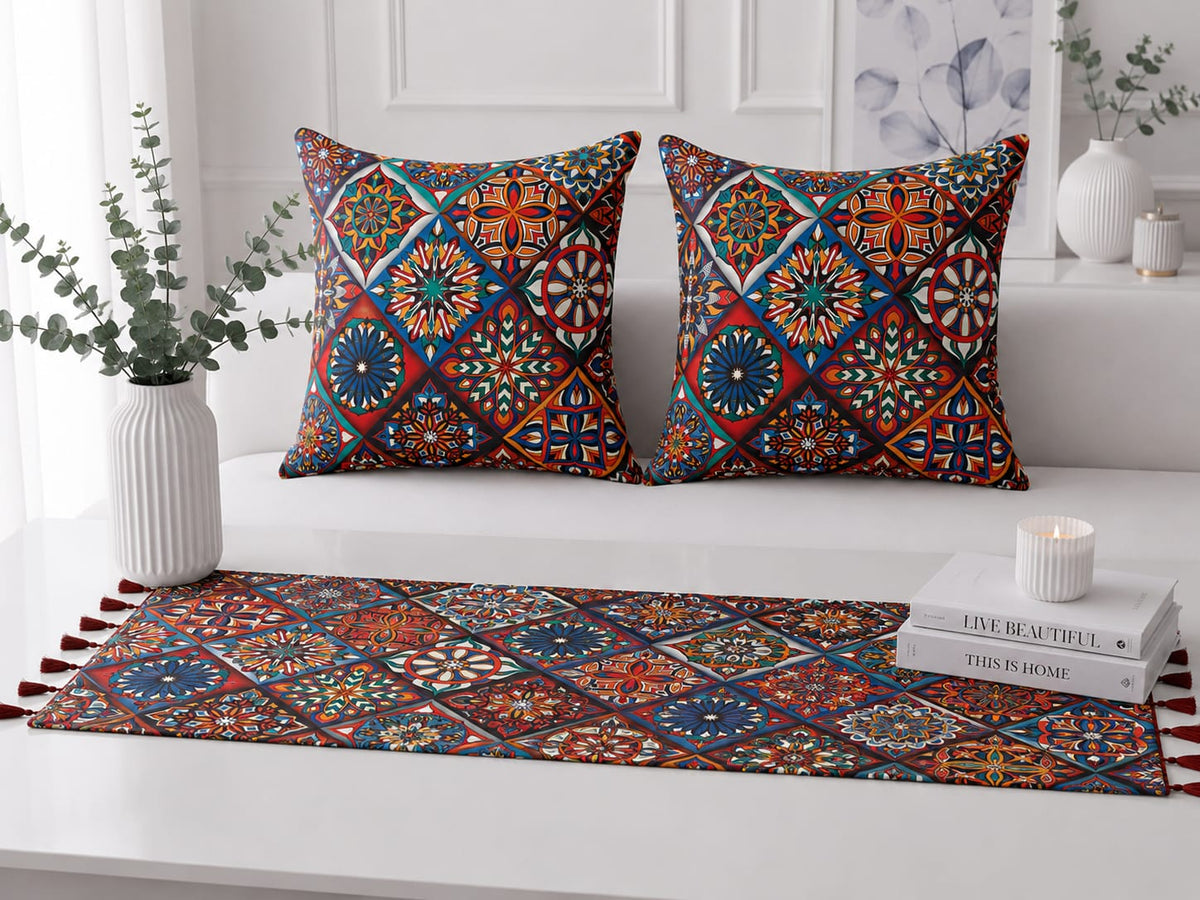 Decorative Oriental Pattern Cushion