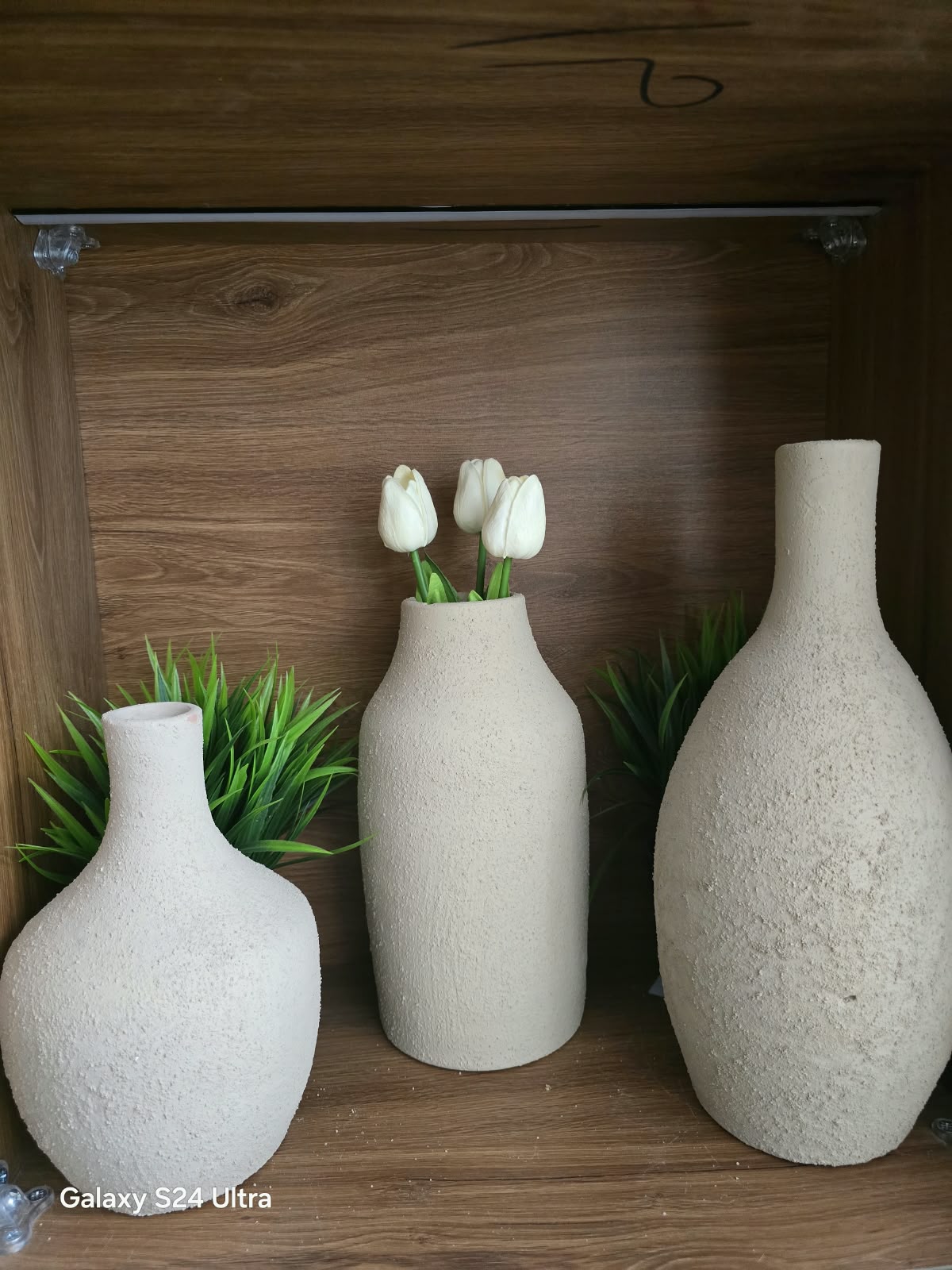 Modern Textured Vase Set (3 Pcs)