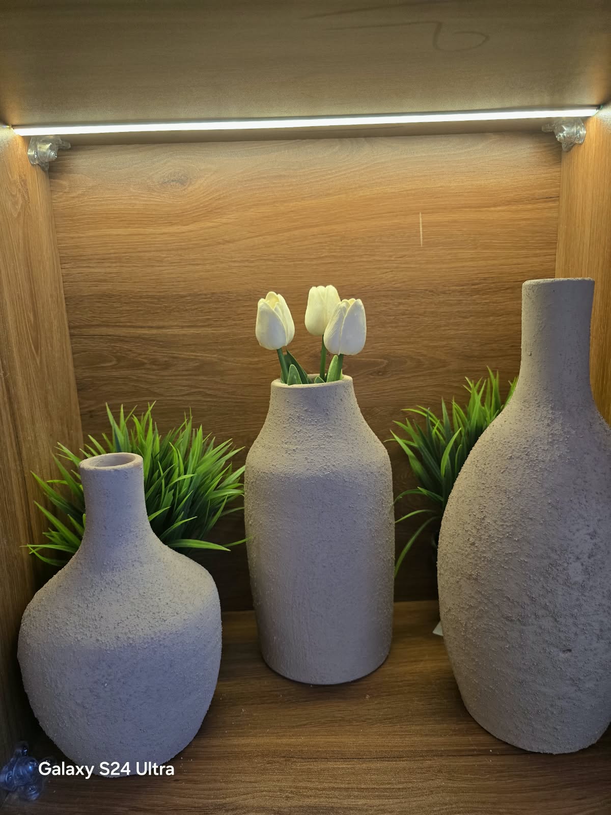 Modern Textured Vase Set (3 Pcs)